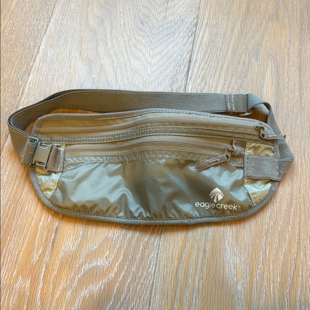 Unisex undercover belt wallet security waist bag